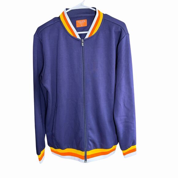 Talen Other - Talen Golf Navy Bomber Jacket Full Zip Men's M Athleisure Athletic Activewear